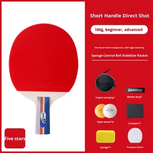 <span class=keywords><strong>Raquette</strong></span> de tennis de table professionnelle 9 <span class=keywords><strong>8</strong></span> 6 5 étoiles, horizontale et verticale, en carbone véritable, double face, caoutchouc à picots adhésif de haute qualité - Product Image 6