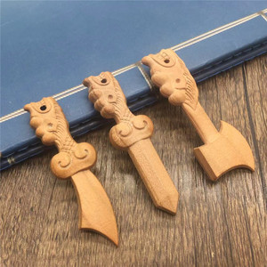 Herramienta de tallado en relieve de madera de durazno de 6 cm con cabeza de dragón, inteligente y exquisita, para bricolaje en el hogar - Product Image 1