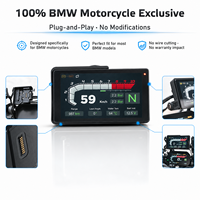 Pour moto BMW, CarPlay et Android Auto sans fil, écran tactile 6 pouces, compatible avec BMW WonderWheel, affichage TPMS, étanche IP67