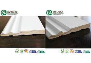 Plinthe <span class=keywords><strong>en</strong></span> <span class=keywords><strong>bois</strong></span> blanc apprêté de conception européenne Reshine 2025 - Product Image 5