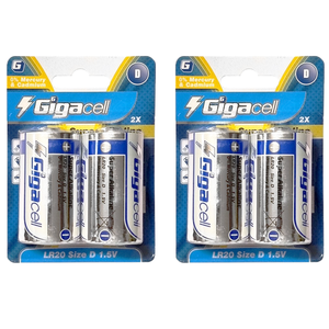 Pilas Alcalinas Gigacell Super Alkaline D, Paquete de 2, Alcalinas para Accesorios de Computadora, Flexibles y Potentes para Hogar Inteligente - Product Image 2