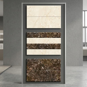 Azulejos de Cerámica Pulidos Decorativos para Pared y Suelo, 300x450mm, Diseño Ondulado en Relieve, Color Negro Oscuro, Impermeables, para Interiores, Baños y Centros Comerciales - Product Image 6