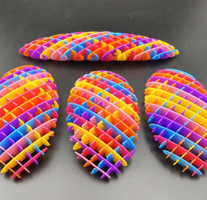 Diy malla elástica telescópica nuevo rompecabezas extraño ventilación descompresión deformación gusano popit malla elástica juguete - Product Image 6