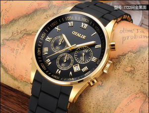 Montres de sport de luxe pour hommes AR5906 AR5919, montres à quartz multifonctionnelles, bracelet en acier, diamètre du cadran 43 mm, aiguilles en acier inoxydable - Product Image 4