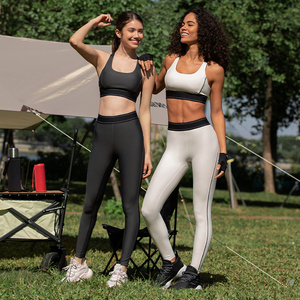Ensembles de Leggings de Sport et Soutiens-Gorge de Yoga à Bretelles Croisées Personnalisés de Haute Qualité pour Femmes - Product Image 4