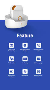 Eview-sistema de seguridad para ancianos, sistema de alarma con colgante, <span class=keywords><strong>GSM</strong></span>, GPS y Ble Tracker, dispositivo SOS 4G - Product Image 3