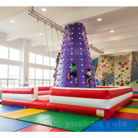 Mur d'escalade gonflable en PVC, nouveau style, design sécurisé, le plus vendu en 2026, pour l'entraînement d'escalade en extérieur et en intérieur des enfants