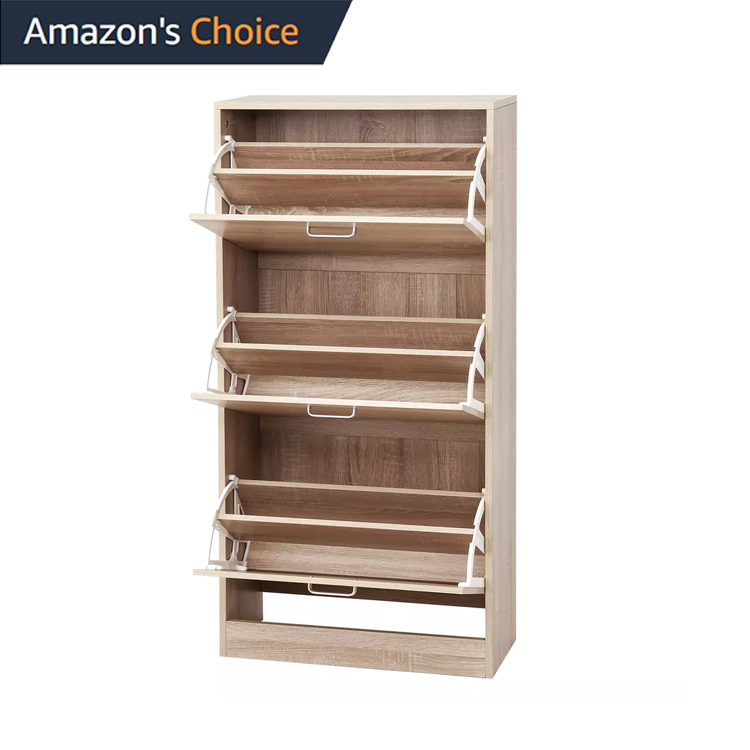 VASAGLE гостиная спальня деревянный шкаф для обуви Закрытая стойка для обуви Простая Стойка для обуви