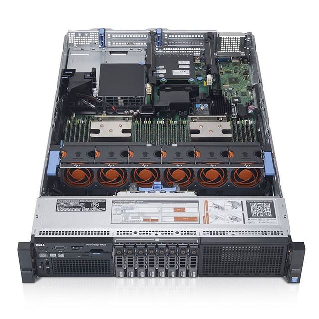Used Server  R730 8SFF E5-2678 V3 DDR4 16GB RAID H330 750W PSU 2u Rack Server