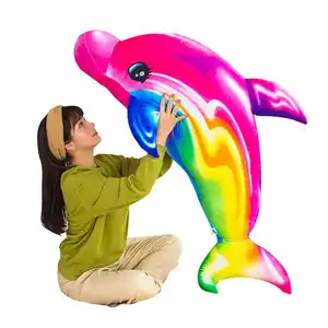 돌고래 플러시 장난감 새로운 쿠션 잠자는 베개 대형 인형 선물