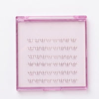 Faux cils naturels complets à bande complète, faits à la main, en poils synthétiques, auto-adhésifs, sans colle, pour usage beauté DIY