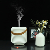 Diffuseur de parfum à flamme 3D humidificateur d'huile essentielle LED feu magique chauffant diffuseur d'arôme en céramique pour la maison