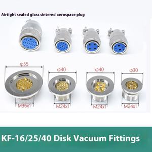 Connecteur de vide à KF40-8 pôles, bouchons mâles et femelles frittés en verre KF25-12P, bouchons KF16-19 étanches au gaz pour la connexion de tuyaux à vide - Product Image 2
