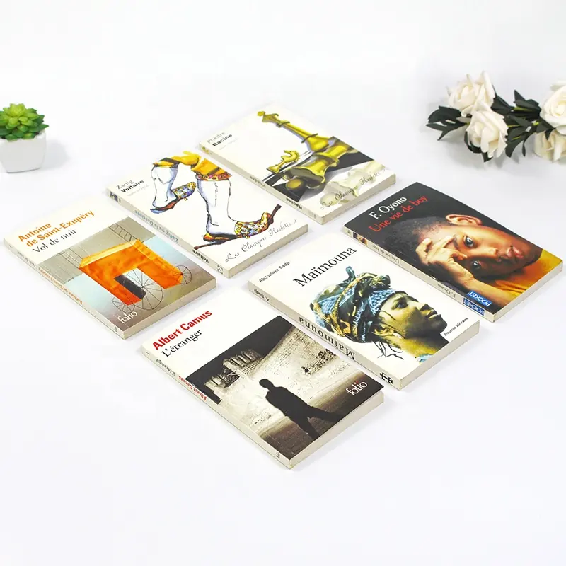 맞춤형 인쇄 책 소프트 커버 소설 책 인쇄 완벽한 바인딩 책 인쇄 서비스 공장 가격