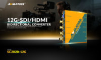 AVMATRIX SC2020-12G Convertisseur bidirectionnel professionnel 12G-SDI HDMI 2.0 4K 60Hz Processeur de signal vidéo Ultra HD
