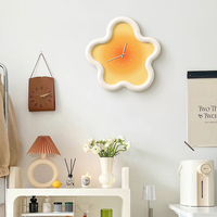 Jam dinding Insta, tren Cloudly Star jam dinding Nordik Rumah Dekorasi bagus gantungan dinding jam senyap untuk ruang tamu kamar tidur Kafe