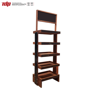 Exhibidor Comercial TDP de Madera Curvada de Múltiples Niveles para Supermercados, Tiendas de Conveniencia, Productos de Consumo Masivo, Exhibición de <span class=keywords><strong>Abarrotes</strong></span>, Estante con Bloques de Color - Product Image 2