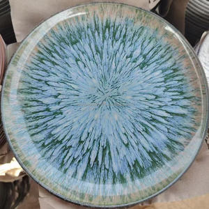 Vajillas a buon mercato all'ingrosso glassa reattiva ceramica piatti Stock piatto ceramica - Product Image 3