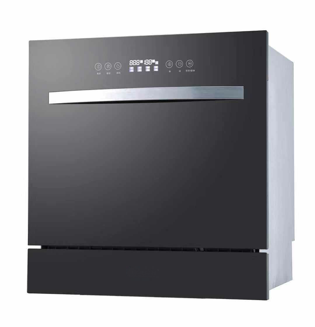 Intelligent Multi-Functional Freestanding Stainless Steel Dishwasher 8 Sets Large Drawer Design Smart Control Automatic Hotel