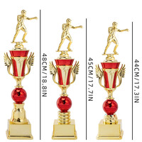 Trophées et récompenses sportifs et bouddhistes en métal sur mesure en stock pour les événements de football, de basketball et de musculation - Poli