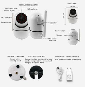 Icsee Trong Nhà 1080P Wifi Bé An Ninh Máy Ảnh Theo Dõi Chuyển Động Tầm Nhìn Ban Đêm Hai Cách Âm Thanh <span class=keywords><strong>2MP</strong></span> Không Dây Bé Mạng Máy Ảnh Wifi - Product Image 6