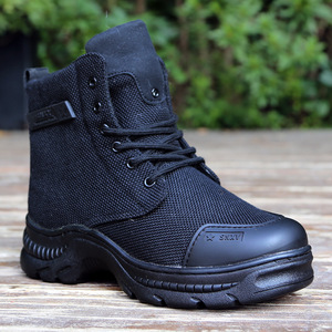 Bottes de neige pour hommes en cuir doublées de laine imperméables antidérapantes chaussures d'hiver à talon bas - Product Image 2
