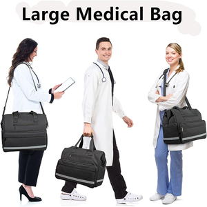 Bolsa Médica Impermeable de Gran Capacidad al por Mayor, Bolsa de Primeros Auxilios Clínica Portátil <span class=keywords><strong>para</strong></span> el Hogar con Muchos Bolsillos <span class=keywords><strong>para</strong></span> el Cuidado de <span class=keywords><strong>la</strong></span> Salud y Enfermería - Product Image 2