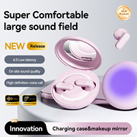 Écouteurs sans fil intra-auriculaires M162 TWS avec miroir de maquillage, son spatial 720, appels HD, réduction de bruit ENC, casque basse fréquence V6.0