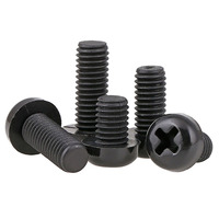 Vis isolante en plastique Nylon blanc/noir, 5 pièces, M2 m2.5 m3 m4 m5 m6, vis à tête cylindrique rondes encastrées