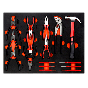 258pcs Heavy Duty Iron Tool Trolley Seven-Drawer Lockable Red Steel for Auto Repair Workshop Customizable OEM Support GL3387-1+D - Product Image 6