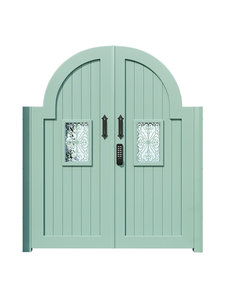 Cancello da Giardino a <span class=keywords><strong>Doppia</strong></span> <span class=keywords><strong>Anta</strong></span> in Stile Francese Minguting in Lega di Alluminio, Finitura Verniciata a Forno, Garanzia di 3 Anni, per Ville Esterne - Product Image 5