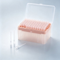 Embouts de pipette filtrante transparents de 200 µl, stériles, sans enzymes, consommables de laboratoire jetables, emballés en boîte