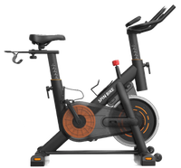 Máquina de gimnasio para interiores de alta calidad, pantalla táctil electrónica, ajuste de altura, volante magnético, bicicleta giratoria para Fitness en casa