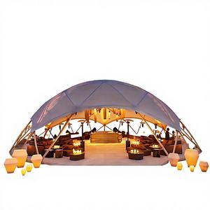Carpa Esférica Gigante para Acampar al Aire Libre, con Dos Habitaciones, Estilo Bistro, para Comer y Beber, con Diseño de Superficie Lunar - Product Image 1