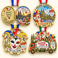 Médaille de carnaval culturel 3D OEM, émail souple, pour la danse folklorique et les défilés, plaqué argent, récompense de festival, vente en gros usine