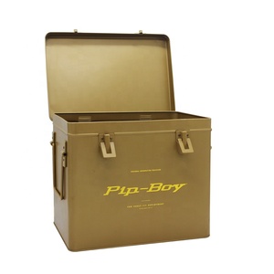 Bán buôn hình chữ nhật lớn thực phẩm tin container kim loại hộp lưu trữ với xử lý - Product Image 2