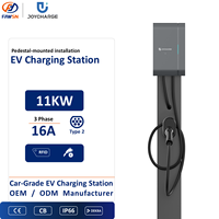 Kabel EVSE OEM ODM Baru 11KW 16A Tipe 2 OCPP 1.6J dengan Colokan Pengisi Daya IP66 CE Grosir Pemasangan di Dinding untuk Pusat Perbelanjaan