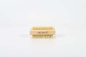 Brosse à ongles en bambou en gros, double face, brosse de nettoyage <span class=keywords><strong>naturelle</strong></span> pour ongles avec poils en sisal, brosse de nettoyage pour ongles écologique - Product Image 3