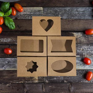 Kotak Kaku Kertas Kraft yang Indah untuk Sabun Permen Roti-Cetak Logo Kustom Offset Kemasan Transparan untuk Pernikahan Pesta - Product Image 4