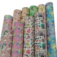 Tissu synthétique à paillettes holographiques, en cuir vinyle PU qualité 3, vente en gros,