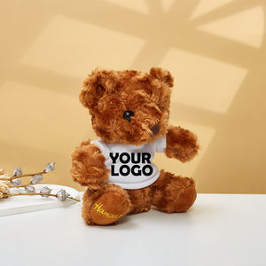 18CM LOGO personalizzato orsacchiotto di alta qualità CE CPC promozionale fatto di cartone animato animale regalo personalizzato t-shirt logoprigoglioso giocattolo - Product Image 2