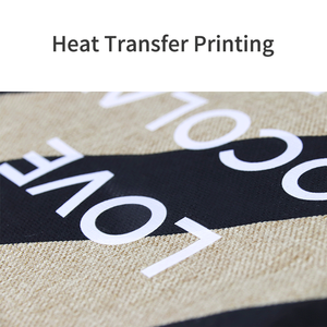 Bolsa de sacola de juta reutilizável, sacola de algodão para compras de linho com alça de couro de pu - Product Image 6