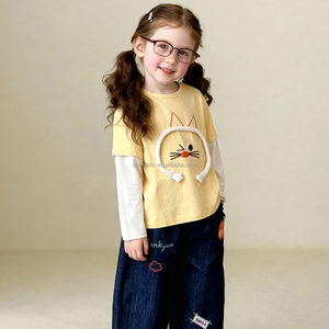 Ropa Infantil Personalizable, Linda Camiseta <span class=keywords><strong>de</strong></span> Manga Larga con Estampado 3D <span class=keywords><strong>de</strong></span> Gato, Conjunto <span class=keywords><strong>de</strong></span> Dos Piezas <span class=keywords><strong>para</strong></span> Niños y <span class=keywords><strong>Niñas</strong></span>, Moda <span class=keywords><strong>de</strong></span> Primavera - Product Image 4