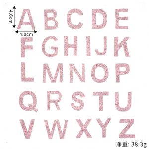 High Quality DIY Accessories Colorful Crystal Rhinestone Letter Patches Applique - Product Image 3