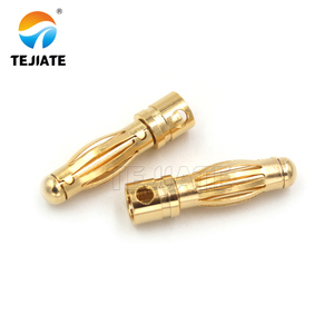 Conector Banana de 4.0mm con Contacto de Cobre Chapado en Oro, 55A, Tipo Bala para Motor ESC, Conexión Macho-Hembra Tipo <span class=keywords><strong>RCA</strong></span> de 7u - Product Image 1
