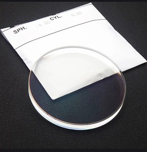 Lentes de prueba ópticas de China Rendimiento confiable Blanco Flat Top Hc con visión bifocal Lente de plástico azul Revestimiento asférico HMC - Product Image 1