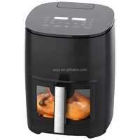 Petit électroménager de cuisine Friteuse à air 4L 4,5 L Friteuse électrique Freidora De Aire Friteuse numérique multifonctionnelle avec écran couleur