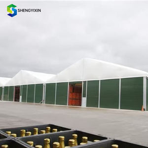 في الهواء الطلق فاخر كبير أبيض مستودع الألومنيوم سرادق PVC سقف إطار مقاوم للماء المعرض - Product Image 5
