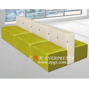 Sofá de Oficina Cómodo y en Oferta, Conjunto de Sofás de <span class=keywords><strong>Cuero</strong></span> para Recepción de Oficina, Sofá para Clientes de Hotel, para Áreas Públicas - Product Image 3