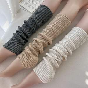 Calentadores de Piernas Largos de Alta Calidad, Tejidos, 100% Algodón, Color Sólido, Hasta la Rodilla, 12 Colores para Mujer, Ballet, Yoga, Ajuste Holgado - Product Image 4